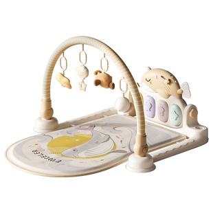 英国evoceler婴儿健身架脚踏钢琴礼盒新生儿礼物0到6个月宝宝玩具