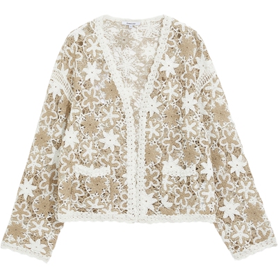 bebe秋季新款肌理感针织开衫