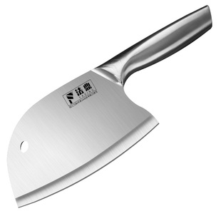 菜刀菜板二合一套装锻打圆头刀斩切两用锋利切肉刀斩剁鸡鸭鹅刀具