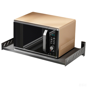 微波炉置物架壁挂悬空支架挂壁式烤箱架子厨房墙上专用免打孔托架