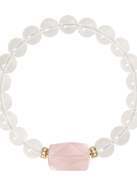 宫里上新天然正品奶白晶水晶手链