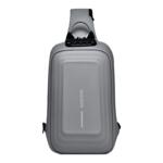 硬壳机车胸包大容量单肩斜挎潮流防水机能包时尚密码锁运动包包邮