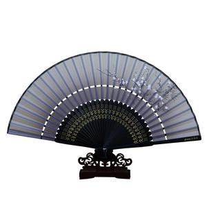 杭州王星记扇子二节系列女式丝绸绢扇工艺礼品扇日用扇古典折扇