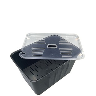 乌龟龟族饲家盒专用带盖板隔离盒鱼缸饲养盒大客厅小型圆形换水