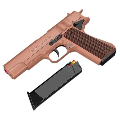 1911机械连发抛壳合金属软弹枪格洛克手枪仿真男孩玩具枪反吹模型