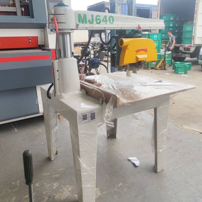 红丹木工机械摇臂锯45度精密台剧MJ640手拉据