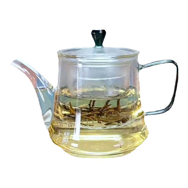 耐热玻璃茶壶煮茶器490ml家用办公可加热过滤泡茶器带壶嘴花茶具