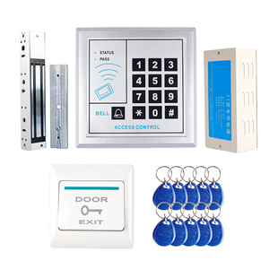 门禁磁吸门锁消防门磁力锁办公室玻璃门密码锁门禁一体机套装