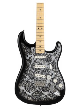 Fender纷达 限定版黑色佩斯利 Stratocaster  电吉他