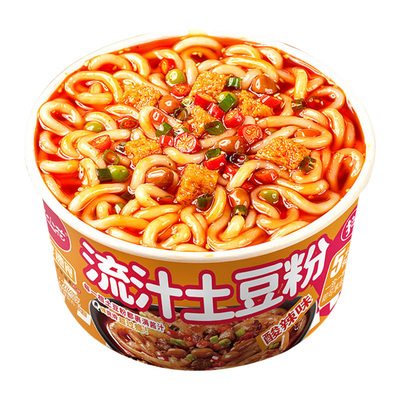 田小花流汁土豆粉桶装免煮冲泡