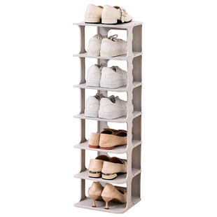 海兴haixin鞋格子收纳入门鞋架单列ins网红床底窄小diy单排置物架