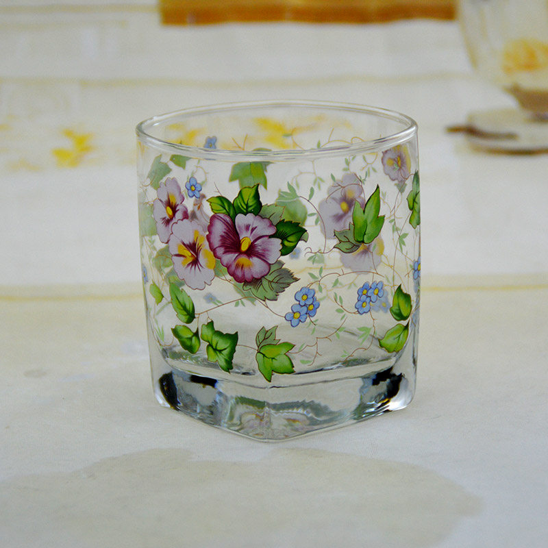 韩国小碎花玻璃杯酒杯高端威士忌专用杯品鉴杯洋酒杯冰球杯古典杯