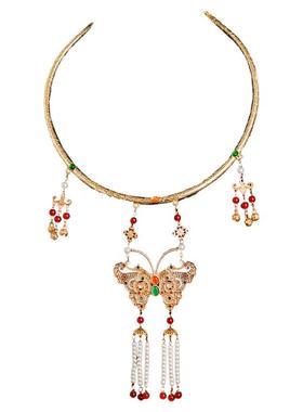 古风合金手工蝴蝶项圈