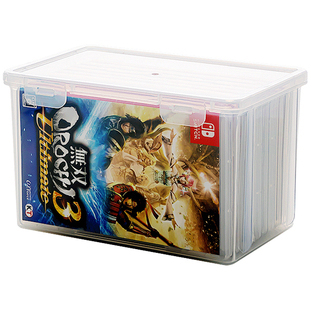 switch游戏卡收纳盒透明大容量任天堂卡带盒ns卡带收纳架储物箱子