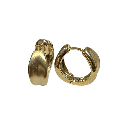 方糖家金属拉丝圈圈耳环