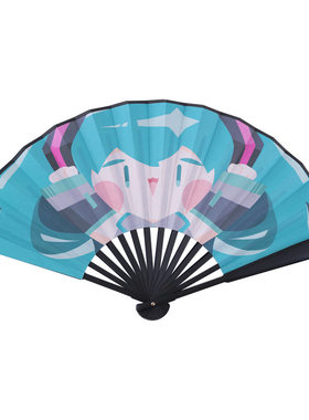 初音未来折扇MOEYU次元动漫可爱