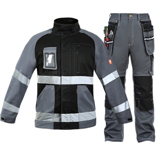 bauskydd保世基安全电工技工维修秋全棉劳保结实耐磨工装制服套装