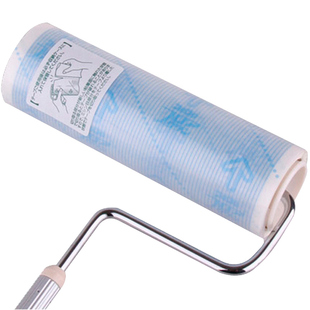 日本进口NITOMS长柄地板粘毛器 毛发除尘滚 粘毛滚刷 粘尘滚扫把