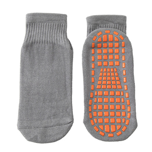 防滑地板袜秋冬加厚中筒蹦床专用袜子成人室内瑜伽儿童游乐场袜套