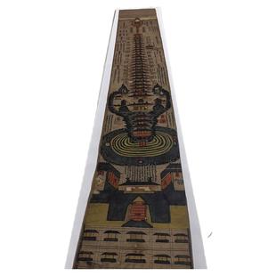 名画复制品敦煌彩绘三界九地之图佛画国画艺术高清微喷临摹装饰画