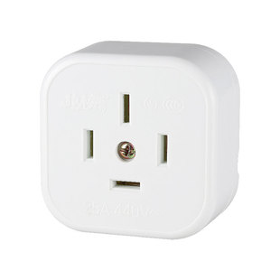 龙榜三相四线工业插头插座白色25 16a安大功率空调明装插座板380v