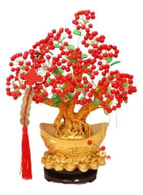 DIY发财树材料包手工串珠鸿运当头发财果摇钱树树脂家居摆件