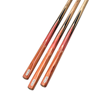 健英-封神纣王 手工台球杆小头中式黑八8斯诺克一体式通杆桌球杆