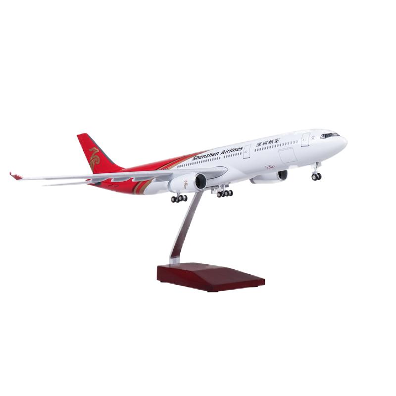 深航A330飞机模型仿真客机带轮子
