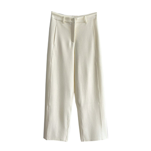 特价小he正奢同一批料亲肤柔软保暖牦牛绒混纺针织直筒窄型阔腿裤