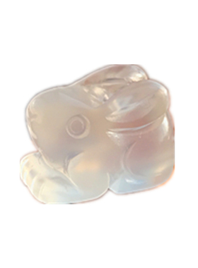 纯手工雕刻蜜糖色萌萌小坠玉佩