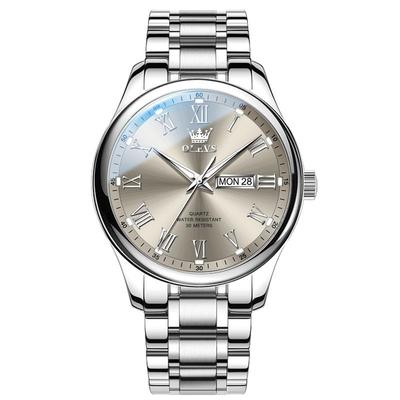 【罗马双历】欧利时时尚石英表