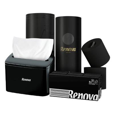 Renova葡萄牙黑色高端系列纸巾