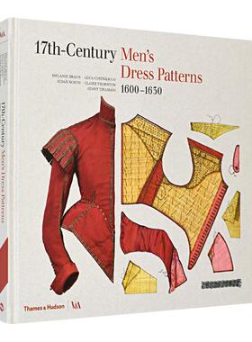 【现货】【V&A】十七世纪男装图案 17th-Century Men‘s Dress Patterns T&H出版 英文服装设计艺术 服装历史