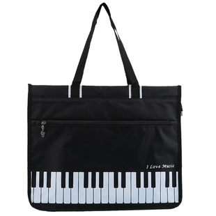 A3钢琴横版包学生音乐防水大容量音符拉链乐团专用补习袋乐谱书包