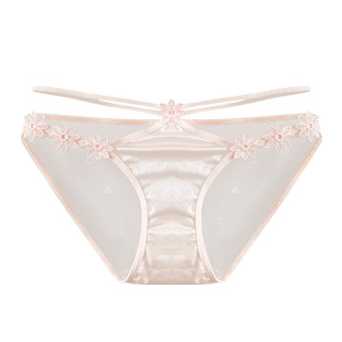 粉樱漫舞~女生纯欲高颜值低腰性感女士镂空内裤女2026新款三角裤
