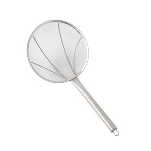 漏网大号网筛圆形捞面密网家用厨房过滤网捞饭漏勺不锈钢笊篱商用