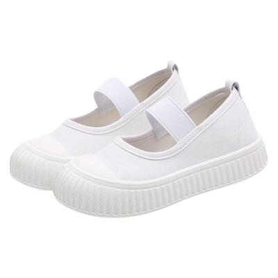 2026春秋季新款幼儿园鞋子校园指定小白鞋儿童帆布鞋男女宝宝夏季