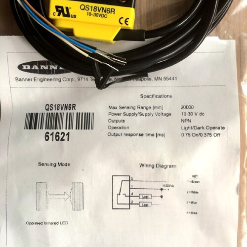 议价QS186E(发射器)QS18VN6R(NPN接收器)QS18VP6R(PNP接收器)全新