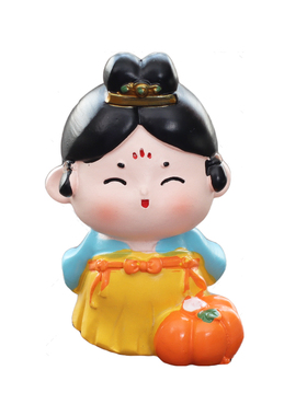 柿柿如意唐仕女小摆件新中式装饰