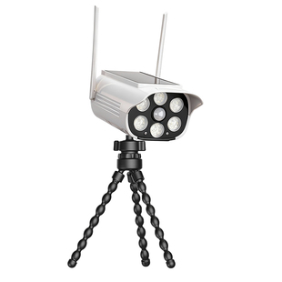 太阳能户外灯庭院防贼仿真假监控摄像头灯农村院子感应照明夹子灯