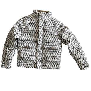 2025新款男立领棉服高级感潮牌印花短款美式复古痞帅冬装棉衣外套