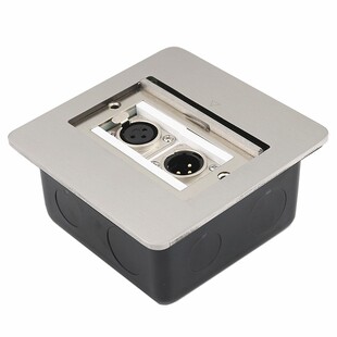 多功能卡农母话筒地插 XLR大三芯公卡隆调音频线舞台纯铜地面插座