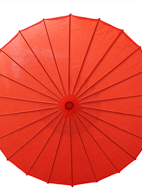 中国风儿童汉服防晒绸布油纸伞