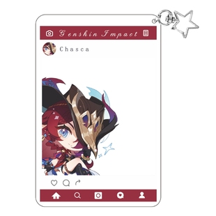 原神周边透卡挂件玛薇卡希诺宁欧洛伦恰斯卡伊安珊茜特菈莉钥匙扣