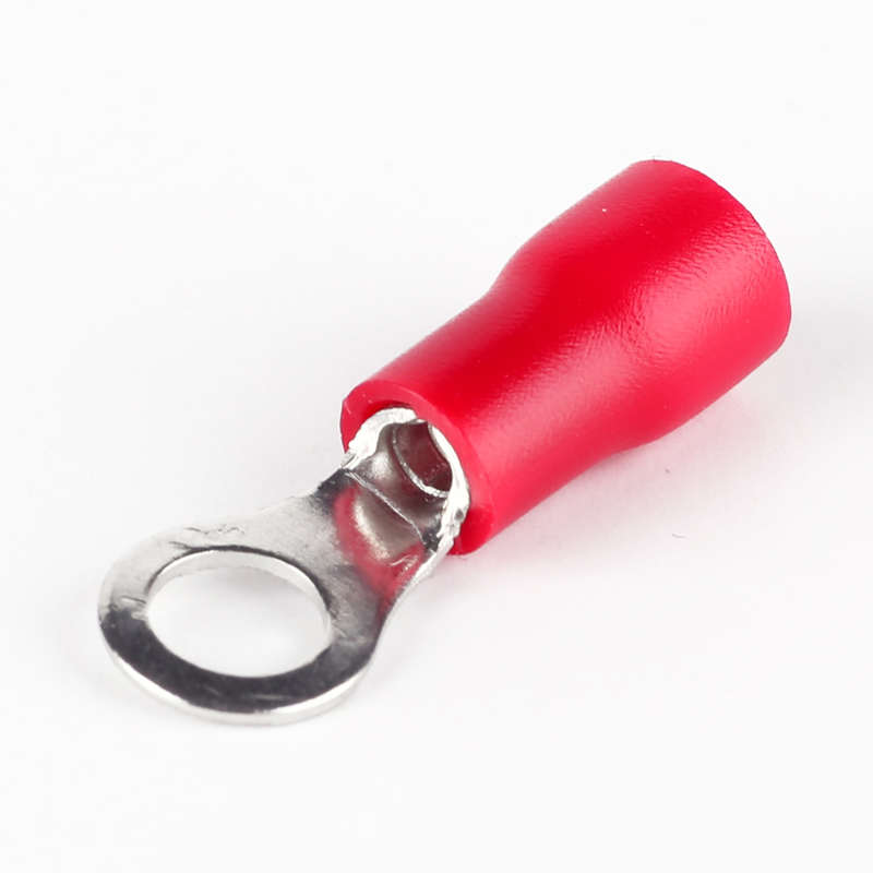 O型铜鼻子冷压端头RV1.25-4S圆形预绝缘端子RV2-4RV1.25-5RV2-5