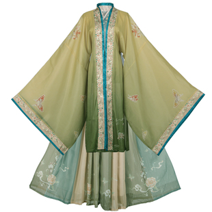 汉服女正品原创魏晋风交领齐腰襦裙古装仙气飘逸改良日常女春夏款