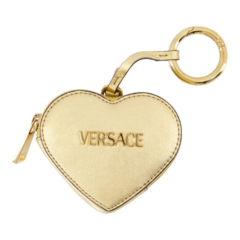 Versace/范思哲 硬币钥匙扣 -皮质 金色