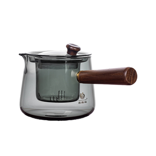 鑫凤祥福星壶耐热玻璃壶实木侧把壶高硼硅玻璃煮茶壶电陶炉套装