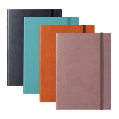 mark's方格横线pu封面绑带笔记本