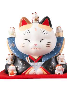 开业摆件招财猫药师窑存钱罐收银